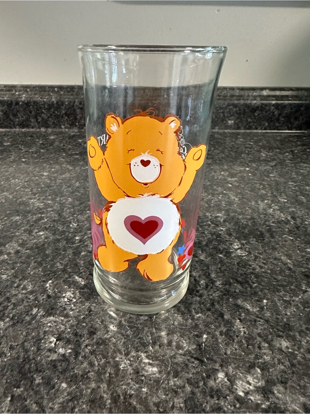 Care Bears Tenderheart Care Bear 1983 Pizza Hut Collector Series Glass